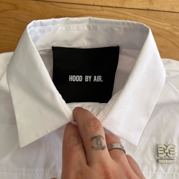 NWT - Hood by Air Extra Wide Cutout Polo - Picture 7 of 7